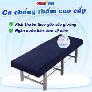 Ga chống thấm Spa chất liệu cotton cao cấp