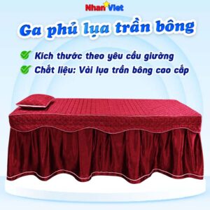Ga phủ Spa lụa trần bông cao cấp