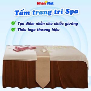 Tấm trang trí ngang giường Spa