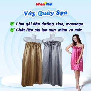 Váy quây Spa lụa gội đầu dưỡng sinh