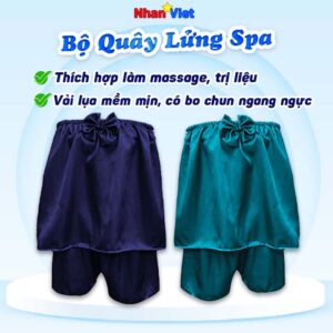 Bộ quây lửng Spa vải lụa