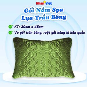 Gối nằm Spa lụa trần bông